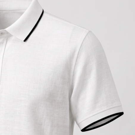 Premium white 1ST Rib haff Shirt - Image 5