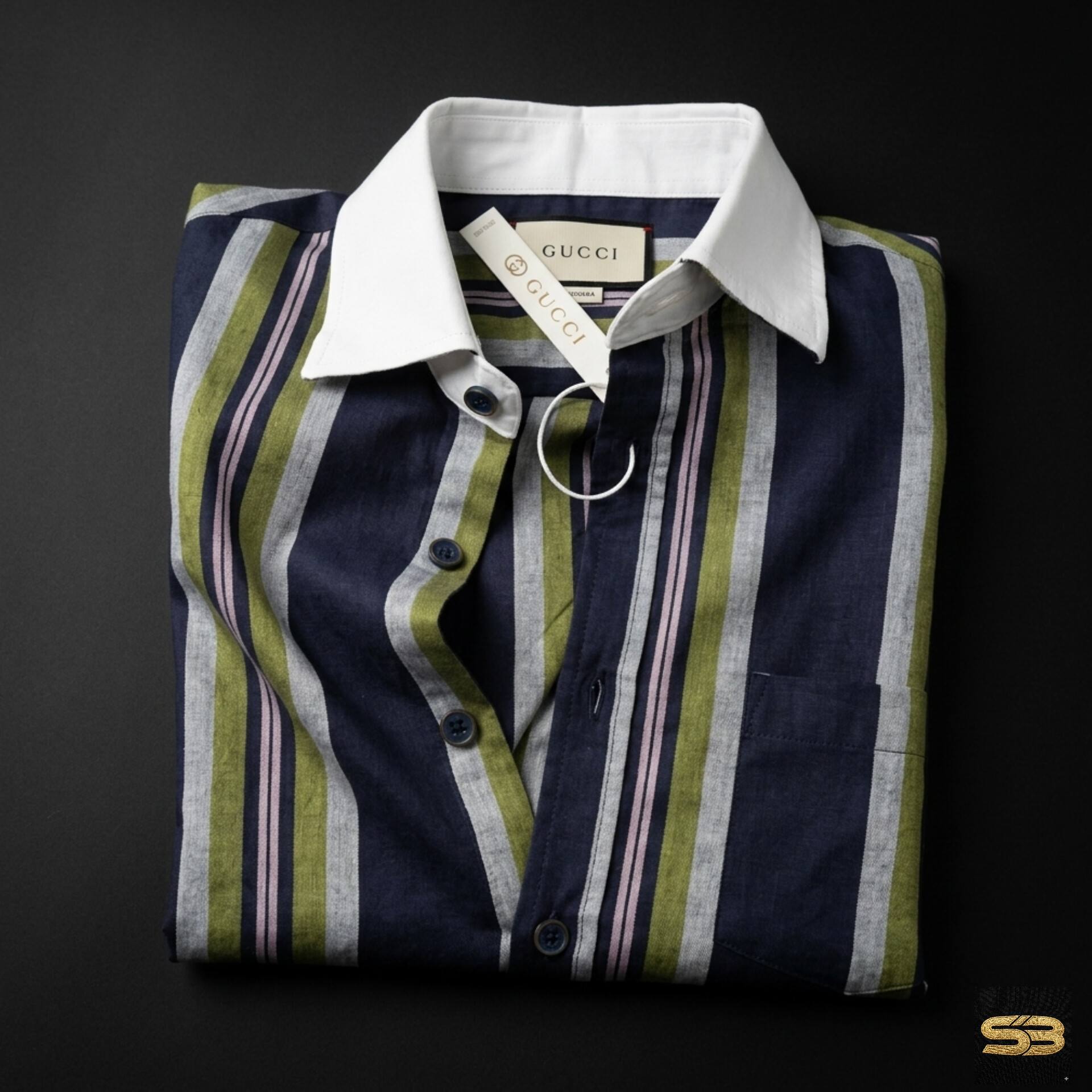 Signature malti blue Stripe Shirt - Image 5