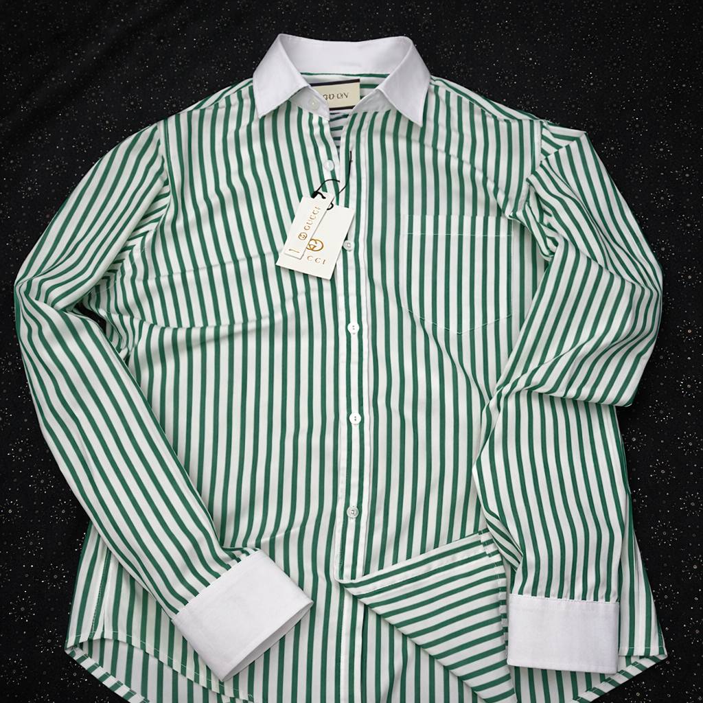 Signature GREEN Stripe Shirt - Image 4