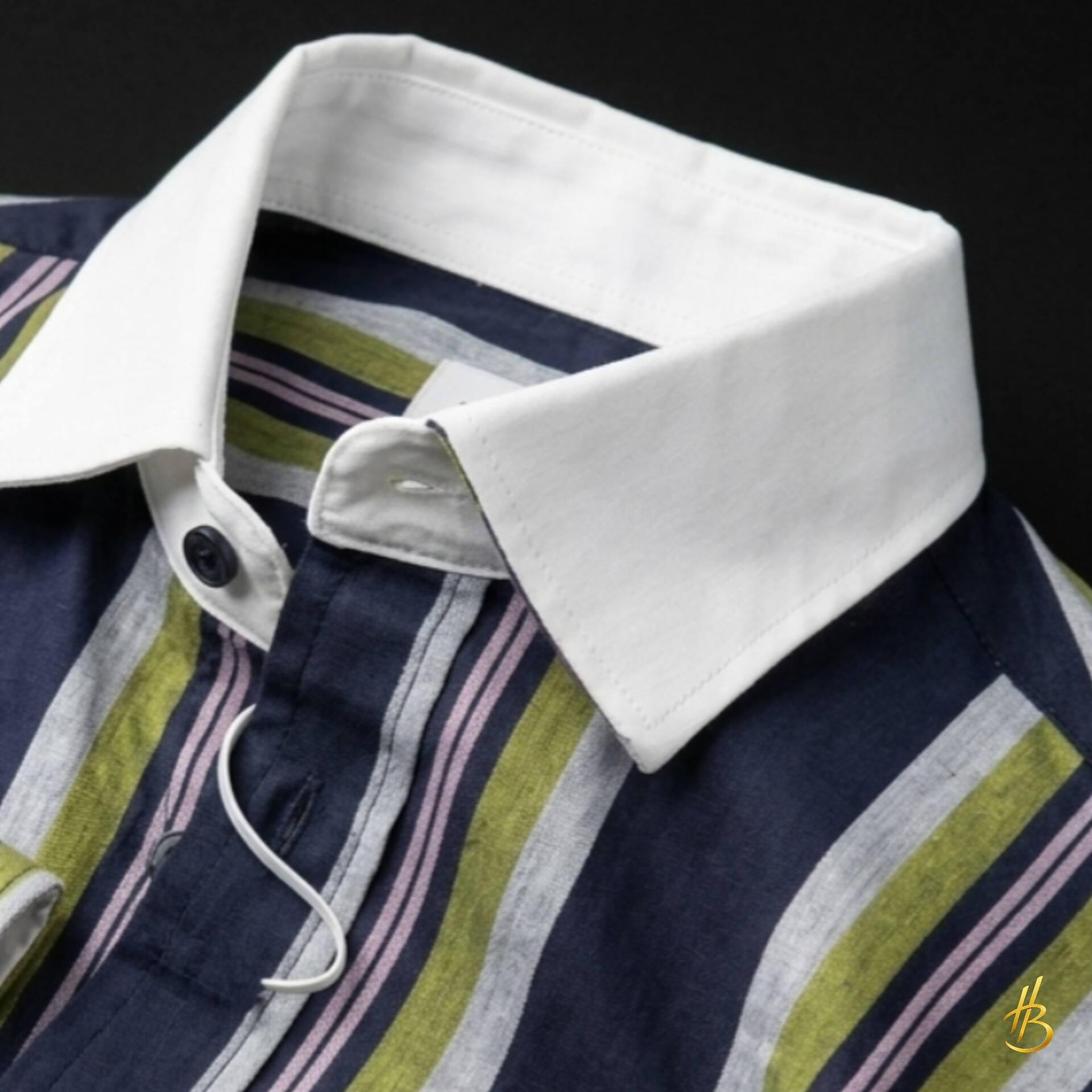 Signature malti blue Stripe Shirt - Image 6
