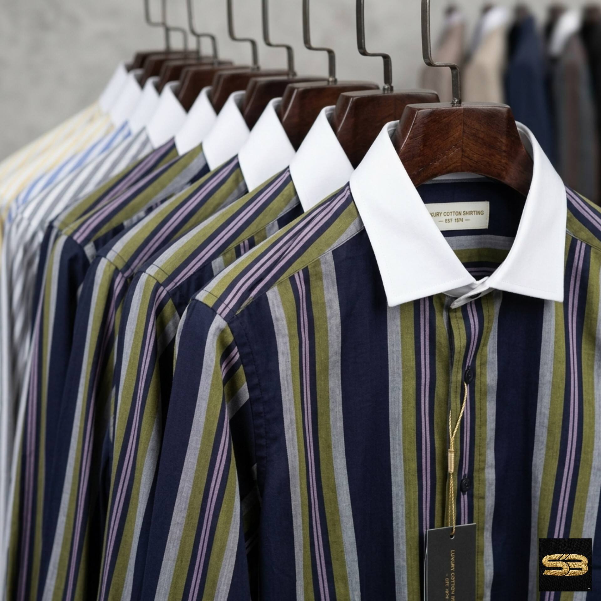 Signature malti blue Stripe Shirt - Image 2