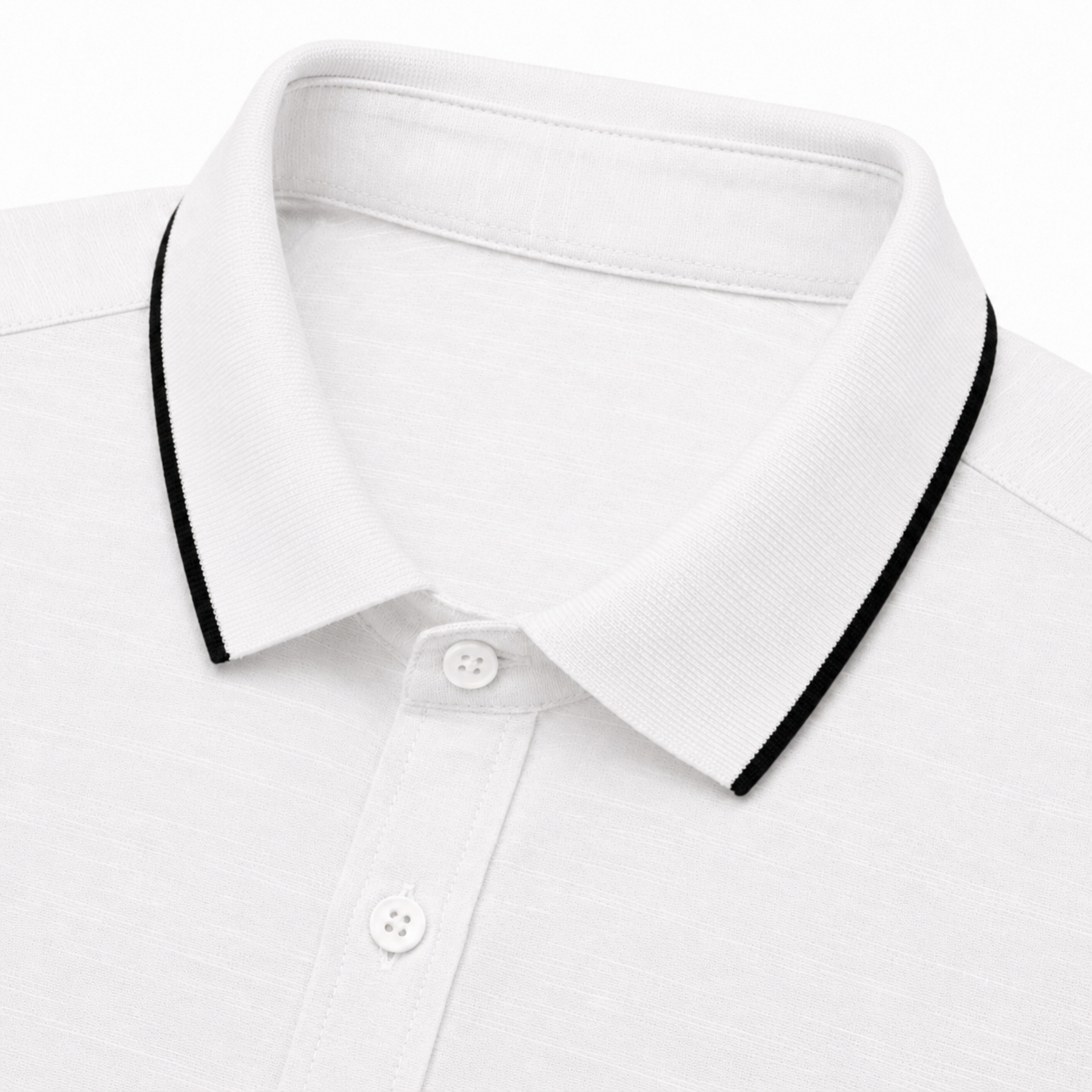 Premium white 1ST Rib haff Shirt - Image 3