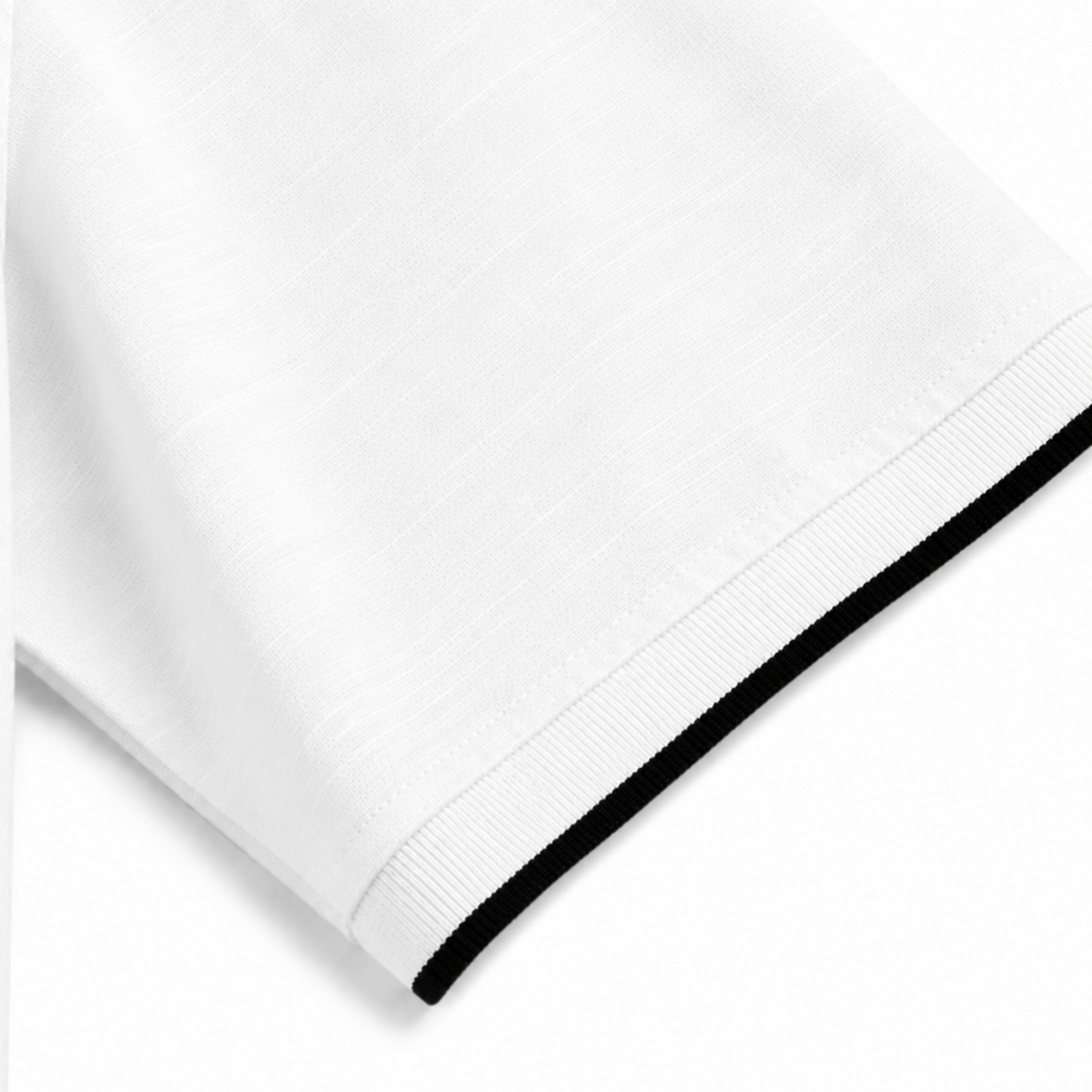 Premium white 1ST Rib haff Shirt - Image 4